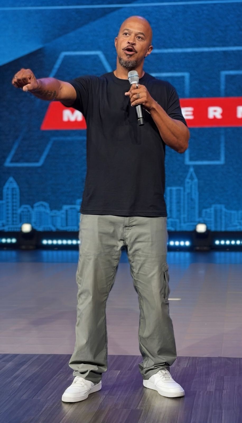 Jabari Sims on stage