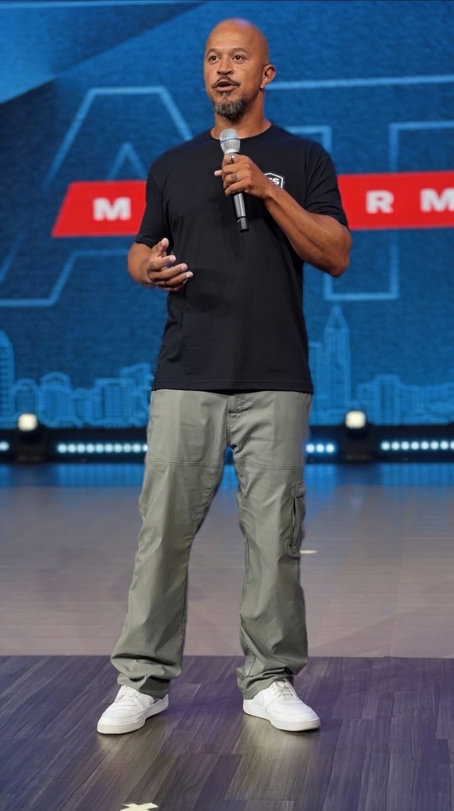 Jabari Sims on stage