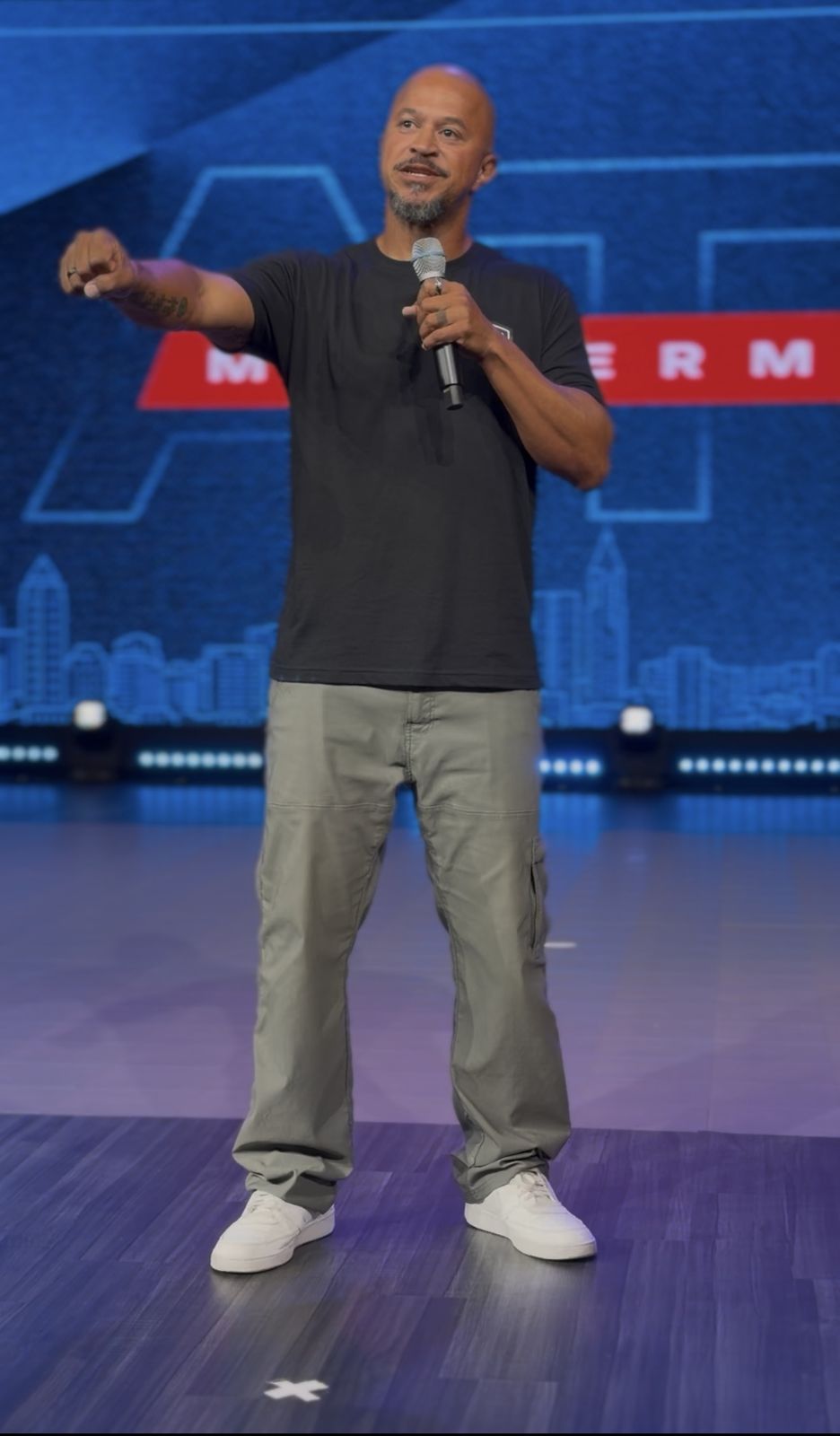 Jabari Sims on stage