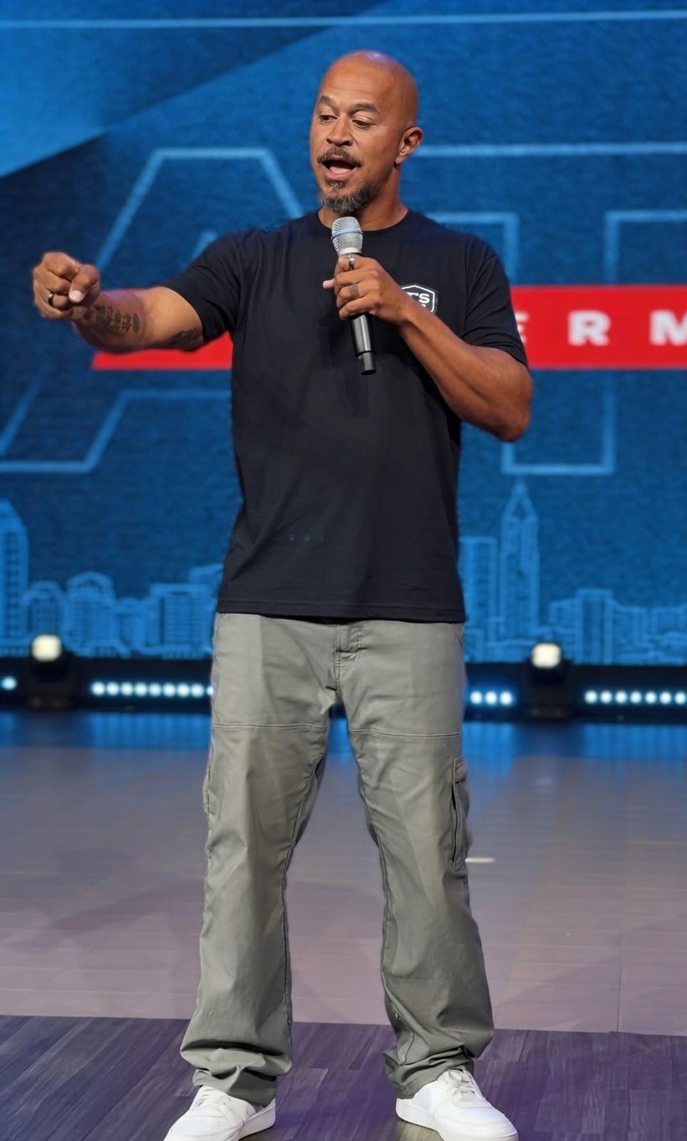 Jabari Sims on stage
